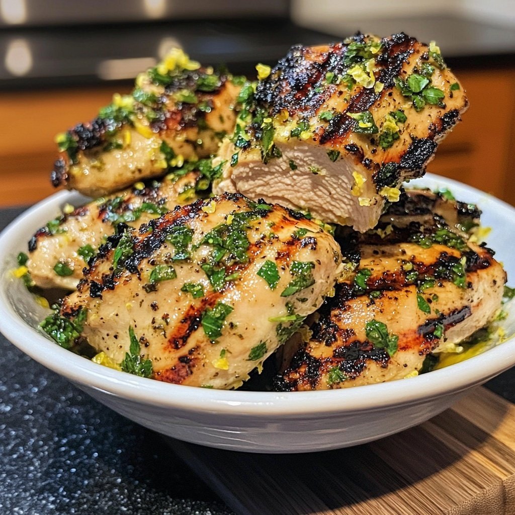Grilled Lemon Herb Chicken Bowl