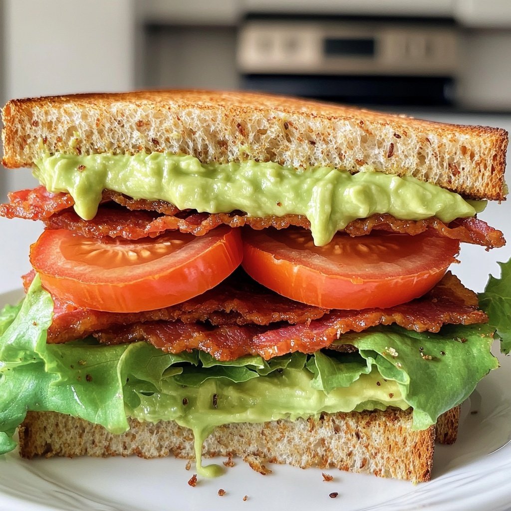 Healthy BLT Sandwich Lunch